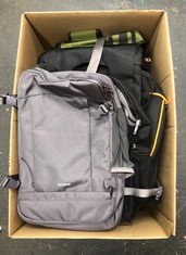 QUANTITY OF GENERAL GOOD ITEMS TO INCLUDE GREY ECO HUB BACKPACK: LOCATION - A RACK