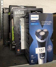 QUANTITY OF HEALTH & BEAUTY ITEMS TO INCLUDE PHILIPS ELECTRIC SHAVER SERIES 3000X - WET & DRY ELECTRIC SHAVER FOR MEN IN CELESTIAL BLUE, WITH SKIN PROTECT TECHNOLOGY, POP-UP BEARD TRIMMER, ERGONOMIC