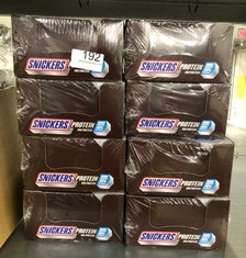 X8 SNICKERS PROTEIN CHOCOLATE BARS - BEST BEFORE DATE 21/11/2024: LOCATION - A RACK