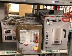 QUANTITY OF KITCHEN & APPLIANCES ITEMS TO INCLUDE BREVILLE HIGH GLOSS ELECTRIC KETTLE | 1.7L | 3KW FAST BOIL | CREAM & STAINLESS STEEL [VKT153]: LOCATION - A RACK