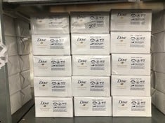 30 X DOVE ORIGINAL BEAUTY BAR WITH ¼ MOISTURISING CREAM SOAP FOR SOFTER, SMOOTHER, HEALTHIER-LOOKING SKIN 4X 90 G.: LOCATION - A RACK