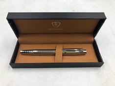 RUCKSTUHL STAINLESS STEEL LUXURY PEN IN GIFT BOX HAND ASSEMBLED: LOCATION - TOP 50 RACK