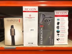 QUANTITY OF HEALTH & BEAUTY ITEMS TO INCLUDE REVLON ONE-STEP HAIR DRYER AND VOLUMISER - NEW MINT EDITION (ONE-STEP, 2-IN-1 STYLING TOOL, IONIC AND CERAMIC TECHNOLOGY, UNIQUE OVAL DESIGN, FOR MID TO L