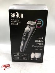 BRAUN BEARD TRIMMER SERIES 9 BT9441, TRIMMER WITH BARBER TOOLS AND 180-MIN RUNTIME, RATED WHICH BEST BUY.: LOCATION - TOP 50 RACK