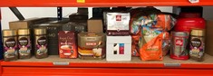 QUANTITY OF FOOD & DRINK ITEMS TO INCLUDE NESCAFÉ GOLD BLEND ALTA RICA INSTANT COFFEE, 95G: LOCATION - C RACK