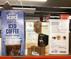 QUANTITY OF KITCHEN & APPLIANCES ITEMS TO INCLUDE BREVILLE ICED COFFEE MAKER | SINGLE SERVE ICED COFFEE MACHINE PLUS COFFEE CUP WITH STRAW | READY IN UNDER 4 MINUTES | GREY [VCF 155]:::: LOCATION - C