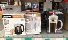 QUANTITY OF KITCHEN & APPLIANCES ITEMS TO INCLUDE BODUM CAFFETTIERA COFFEE MAKER, BLACK, 8 CUP:: LOCATION - C RACK