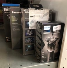 QUANTITY OF HEALTH & BEAUTY ITEMS TO INCLUDE PHILIPS SHAVER 5000X SERIES, WET AND DRY ELECTRIC SHAVER, SKIN PROTECT TECHNOLOGY, 360 FLEXING HEAD, 1 H CHARGING/5 MIN. QUICK CHARGE, P-CAP SILVER, MODEL