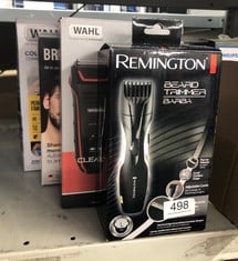 QUANTITY OF HEALTH & BEAUTY ITEMS TO INCLUDE REMINGTON BARBA BEARD TRIMMER (ADVANCED CERAMIC BLADES, POP-UP DETAIL TRIMMER, ADJUSTABLE ZOOM WHEEL, 9 LENGTH SETTINGS, COMB ATTACHMENT, CORD OR CORDLESS