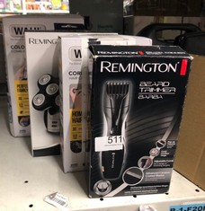 QUANTITY OF HEALTH & BEAUTY ITEMS TO INCLUDE REMINGTON BARBA BEARD TRIMMER (ADVANCED CERAMIC BLADES, POP-UP DETAIL TRIMMER, ADJUSTABLE ZOOM WHEEL, 9 LENGTH SETTINGS, COMB ATTACHMENT, CORD OR CORDLESS