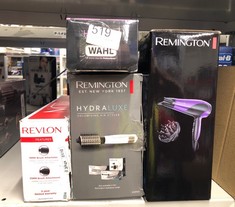 QUANTITY OF HEALTH & BEAUTY ITEMS TO INCLUDE REMINGTON HAIR DRYER IONIC (POWERFUL, FAST PROFESSIONAL STYLING, DIFFUSER, CONCENTRATOR, IONIC CONDITIONING FOR FRIZZ FREE HAIR, 3 HEAT / 2 SPEED SETTINGS