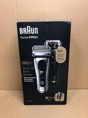 BRAUN SERIES 9 PRO+ ELECTRIC SHAVER FOR MEN, 5 PRO SHAVE ELEMENTS & PRECISION LONG HAIR PRO TRIMMER, POWERCASE, 9527S, SILVER, RATED WHICH BEST BUY. BRAUN SERIES 9 PRO+ ELECTRIC SHAVER FOR MEN, 5 PRO