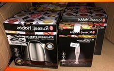 QUANTITY OF KITCHEN & APPLIANCES ITEMS TO INCLUDE RUSSELL HOBBS FOOD COLLECTION ELECTRIC HAND BLENDER, 2 SPEEDS AND PULSE TECHNOLOGY, DETACHABLE BLENDING LEG FOR EASY CLEANING, STAINLESS STEEL BLADES