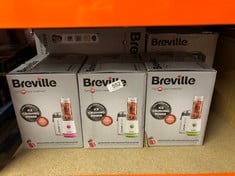 QUANTITY OF KITCHEN & APPLIANCES ITEMS TO INCLUDE BREVILLE BLEND ACTIVE PERSONAL BLENDER & SMOOTHIE MAKER | 350W | 2 PORTABLE BLEND ACTIVE BOTTLES (600ML) | LEAK PROOF LIDS | WHITE & PINK [VBL248]: L