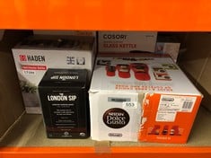 QUANTITY OF KITCHEN & APPLIANCES ITEMS TO INCLUDE NESCAFÉ DOLCE GUSTO DELONGHI PICCOLO XS POD CAPSULE COFFEE MACHINE, ESPRESSO, CAPPUCCINO AND MORE, EDG210.R,0.8 LITERS, RED AND BLACK EDG 210.R: LOCA