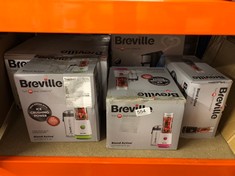 QUANTITY OF KITCHEN & APPLIANCES ITEMS TO INCLUDE BREVILLE BLEND ACTIVE PERSONAL BLENDER & SMOOTHIE MAKER | 350W | 2 PORTABLE BLEND ACTIVE BOTTLES (600ML) | LEAK PROOF LIDS | WHITE & PINK [VBL248]: L