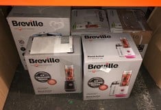 QUANTITY OF KITCHEN & APPLIANCES ITEMS TO INCLUDE BREVILLE BLEND ACTIVE PERSONAL BLENDER & SMOOTHIE MAKER | 350W | 2 PORTABLE BLEND ACTIVE BOTTLES (600ML) | LEAK PROOF LIDS | WHITE & PINK [VBL248]: L