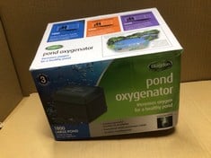 BLAGDON POND OXYGENATOR 1800, 6 OUTLET AIR PUMP FOR PONDS UP TO 10,000 LITRES (KOI PONDS UP TO 5,000 LITRES), SUITABLE FOR AERATION AND OXYGENATION IN HYDROPONIC AND AQUAPONIC SYSTEMS, GREEN.: LOCATI