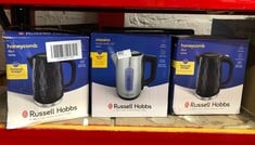 QUANTITY OF KITCHEN & APPLIANCES ITEMS TO INCLUDE RUSSELL HOBBS ELECTRIC KETTLE (FOR HOT WATER, TEA OR COFFEE, 1.7L CAPACITY, STAINLESS STEEL, PUSH TO OPEN LID, PERFECT POUR SPOUT, REMOVABLE WASHABLE