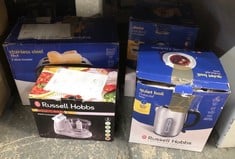 QUANTITY OF KITCHEN & APPLIANCES ITEMS TO INCLUDE RUSSELL HOBBS FOOD COLLECTION ELECTRIC MINI CHOPPER, DICES & PUREES FRUIT & VEGETABLES - RECIPES INCLUDED, 500ML, REMOVABLE DISHWASHER-SAFE BOWL, LID