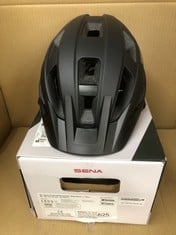 SENA M1 SMART COMMUNICATIONS MOUNTAIN BIKE HELMETS (MATTE BLACK, SIZE L).: LOCATION - E RACK