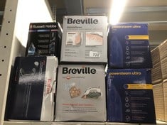 QUANTITY OF KITCHEN & APPLIANCES ITEMS TO INCLUDE BREVILLE DIAMONDXPRESS STEAM IRON | 3100 W | 200G STEAM SHOT | MULTI-DIRECTIONAL DIAMOND CERAMIC SOLEPLATE | 400 ML EASY-FILL WATER TANK WHITE & ROSE