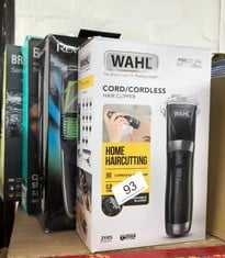 QUANTITY OF HEALTH & BEAUTY ITEMS TO INCLUDE WAHL CORD/CORDLESS HAIR CLIPPER, GIFTS FOR HIM, RECHARGEABLE CORDLESS CLIPPERS, CLIPPER KIT FOR MEN, RINSEABLE BLADES, HOME HAIR CUTTING, CLIPPERS WITH GU