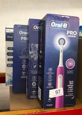 QUANTITY OF HEALTH & BEAUTY ITEMS TO INCLUDE ORAL-B PRO JUNIOR KIDS ELECTRIC TOOTHBRUSH, 1 TOOTHBRUSH HEAD, 3 MODES WITH KID-FRIENDLY SENSITIVE MODE, FOR AGES 6+, 2 PIN UK PLUG, PURPLE: LOCATION - A