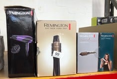 QUANTITY OF HEALTH & BEAUTY ITEMS TO INCLUDE REMINGTON BLOW DRY & STYLE AIR STYLER - FOR ALL HAIR LENGTHS (6 ATTACHMENTS, 25MM, 38MM, 50MM BRUSH, FIRM PADDLE BRUSH, CONCENTRATOR, ROOT BOOST, 2 HEAT &