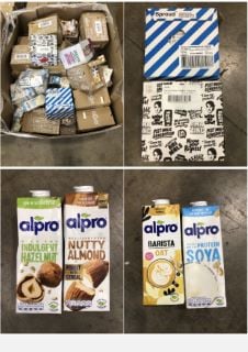 PALLET OF ASSORTED MILK REPLACEMENT DRINKS TO INCLUDE ALPRO ALMOND MILK SOME ITEMS MAY BE PAST BBD: LOCATION - MIDDLE FLOOR(COLLECTION OR OPTIONAL DELIVERY AVAILABLE)