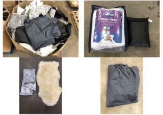 PALLET OF ASSORTED HOME ITEMS TO INCLUDE SILENT NIGHT DEEP SLEEP MATTRESS PROTECTOR: LOCATION - MIDDLE FLOOR(COLLECTION OR OPTIONAL DELIVERY AVAILABLE)