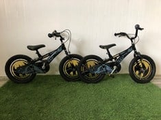 2 X BATMAN KIDS BIKES: LOCATION - FRONT FLOOR(COLLECTION OR OPTIONAL DELIVERY AVAILABLE)