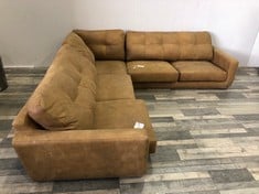 BARBICAN CORNER SOFA TAN RRP £4149:: LOCATION - REAR FLOOR(COLLECTION OR OPTIONAL DELIVERY AVAILABLE)