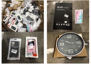 PALLET OF ASSORTED PHONED CASES TO INCLUDE KINGCHILLA GAMEBOY PHONE CASE FOR IPHONE : LOCATION - MIDDLE FLOOR(COLLECTION OR OPTIONAL DELIVERY AVAILABLE)