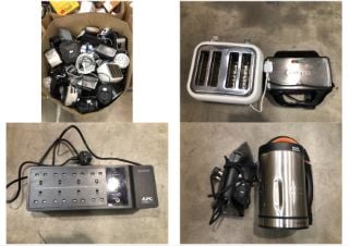 PALLET OF ASSORTED KITCHEN ITEMS TO INCLUDE RUSSELL HOBBS ELECTRIC RICE COOKER: LOCATION - MIDDLE FLOOR(COLLECTION OR OPTIONAL DELIVERY AVAILABLE)