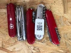 QUNTITY OF ASSORTED VICTORINOX SWISS ARMY KNIVES ID MAY BE REQUIRED - COLLECTION ONLY - LOCATION RIGHT RACK