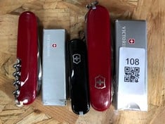 QUANTITY OF ASSORTED VICTORINOX SWISS ARMY KNIVES ID MAY BE REQUIRED - COLLECTION ONLY - LOCATION RIGHT RACK