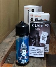 QUANTITY OF ASSORTED VAPES TO INCLUDE ASPIRE POCKET X KIT RRP £115 ID MAY BE REQUIRED - COLLECTION ONLY - LOCATION RIGHT RACK