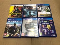 QUANTITY OF ASSORTED PLAYSTATION GAMES TO INCLUDE RONIN PS5 EDITION ID MAY BE REQUIRED - COLLECTION ONLY - LOCATION RIGHT RACK