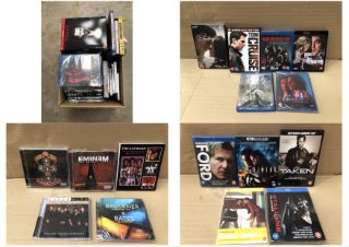 QUANTITY OF ASSORTED DVDS TO INCLUDE HOUSE BOX SET IN BLUE RAY ID MAY BE REQUIRED - COLLECTION ONLY - LOCATION RIGHT RACK