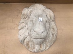 LION MASK STONE PLAQUE - COLLECTION ONLY - LOCATION RIGHT RACK