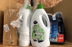 QUANTITY OF ASSORTED CLEANING ITEMS TO INCLUDE CARE + PROTECT ECO LAUNDRY DETERGENT - COLLECTION ONLY - LOCATION RIGHT RACK