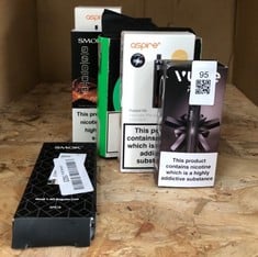 QUANTITY OF ASSORTED VAPES TO INCLUDE VAPRESSO LUXE X2 RRP £135 ID MAY BE REQUIRED - COLLECTION ONLY - LOCATION RIGHT RACK