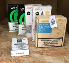 QUANTITY OF ASSORTED VAPES TO INCLUDE VAPRESSO LUXE X PRO RRP £140 ID MAY BE REQUIRED - COLLECTION ONLY - LOCATION RIGHT RACK