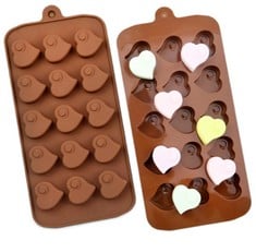 49 X TTOA - 15 CAVITIES SWIRL HEARTS SILICONE MOULD | VALENTINE CHOCOLATE MOULD | CAKE DECORATING TOOL - TOTAL RRP £145: LOCATION - A RACK