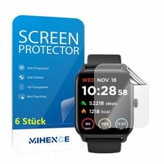 QUANTITY OF MINCE SCREEN PROTECTOR COMPATIBLE WITH GYDOMI DW13 SMARTWATCH 1.8 INCH FILM, TPU HD SCREEN PROTECTOR COMPATIBLE WITH GYDOM IDW13 / IOWODO W13 / WONELIGO W13 / TOOBUR IDW13 SMARTWATCH [PAC