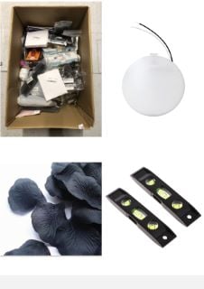 QUANTITY OF ASSORTED ITEMS TO INCLUDE LIGHTEU, 12 V/6 W/12 X 12 X 1.7 CM SUPER EASY CONSTRUCTION LED CEILING LIGHT WITH SWITCH FOR BOAT, YACHT AND CARAVAN, CAMPER VAN, MOTOR HOME [ENERGY CLASS A +]: