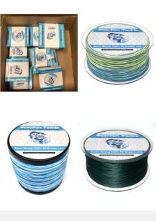 QUANTITY OF ASSORTED ITEMS TO INCLUDE REACTION TACKLE BRAIDED FISHING LINE CAMO AQUA 30 LB 150 YD: LOCATION - A RACK