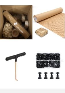 QUANTITY OF ASSORTED ITEMS TO INCLUDE HONEYCOMB WRAP PAPER ECO FRIENDLY PACKING PAPER 39CM*20M KRAFT PAPER ROLL PACKAGING WRAP FOR GIFT PACKING SHIPPING MOVING BREAKABLES PACKING: LOCATION - A RACK