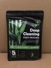 QUANTITY OF DEEP CLEANING FOOT PATCHES: LOCATION - A RACK